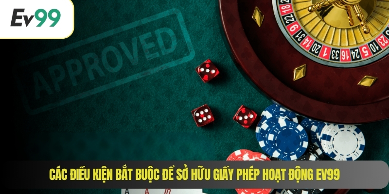 Các điều kiện bắt buộc để sở hữu giấy phép hoạt động EV99