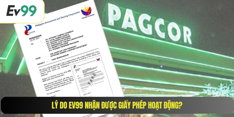 Lý do EV99 nhận được giấy phép hoạt động?